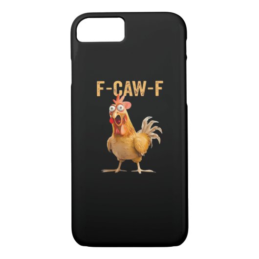 Chicken F-Caw-F Funny Trendy Case-Mate iPhone Hülle (Rückseite)