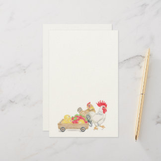 Chicken Family Stationery  Briefpapier