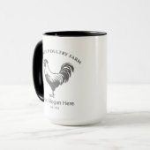 Chicken Farm House Designed Mug Tasse (Vorderseite Links)