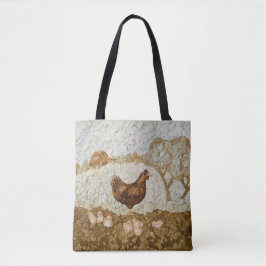 Chicken Farm Tote Bag Full Print Tasche