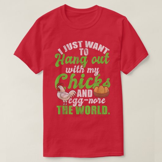 Chicken Farmer Grower Backyard Flock Egg Hen T-Shirt (Design vorne)