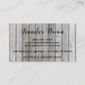 Chicken Farmhouse Rustic Egg Visitenkarte (Rückseite)