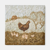 Chicken Farmyard Magnet (Vorne)
