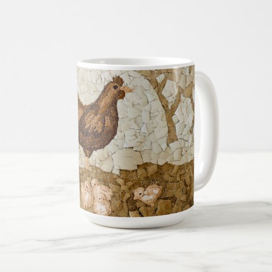 Chicken Farmyard Mug Kaffeetasse (VorderseiteRechts)
