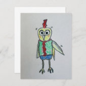 Chicken Flat Danke Karte (Vorne/Hinten)