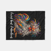 Chicken Funny Fried But Fabulous Graphic Women Chi Fleecedecke (Vorderseite (Horizontal))