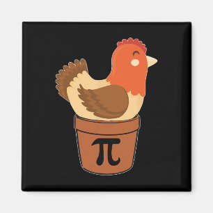 Chicken Funny Math Engineer Nerd Geburtstagsgesche Magnet