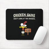 Chicken Game Don't Look At The Chicken Funny Chick Mousepad (Mit Mouse)