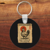 Chicken Game Funny Japanese Boys Girls Womens Mens Schlüsselanhänger (Vorderseite)