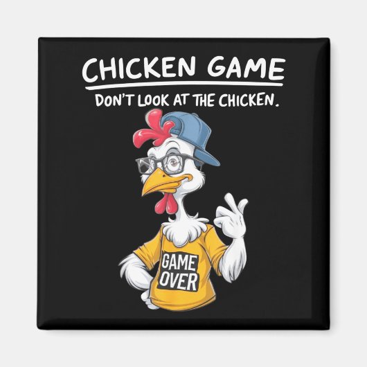 Chicken Game Humorous Family Tee - Uni-adults & Magnet (Vorne)