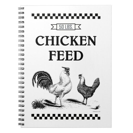 CHICKEN GEFÜTTERT NOTIZBLOCK (Vorderseite)