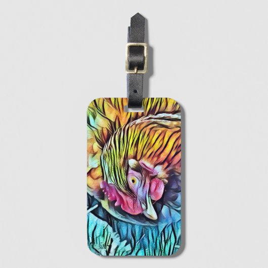 CHICKEN GEPÄCKANHÄNGER (Vorderseite Vertikal)