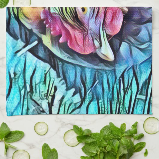 CHICKEN GESCHIRRTUCH (Gefaltet)