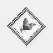 Chicken Gingham Serviette (Ecke)