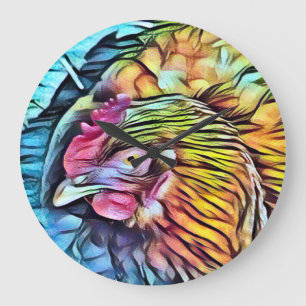 CHICKEN GROßE WANDUHR