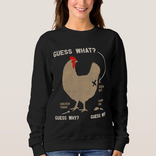 Chicken Guess Wh Sweatshirt (Vorderseite)