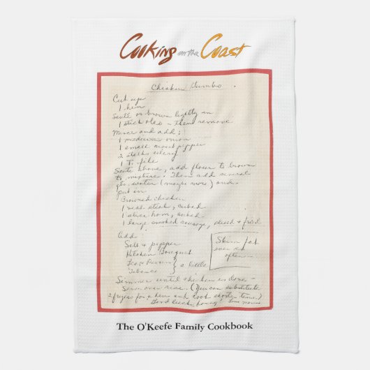 Chicken Gumbo Recipe Mutter Handtuch (Vertikal)