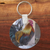CHICKEN/Hahn Schlüsselanhänger (Vorderseite)