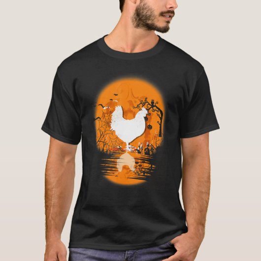 Chicken Halloween Costume Pumpkin Chicken Fall Se T-Shirt (Vorderseite)