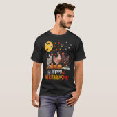 Chicken Happy HalloThanksMas  Halloween Thanksgivi T-Shirt (Vorne ganz)