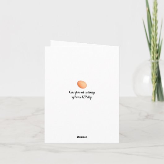 Chicken Head Close-Up Blank Inside Karte (Rückseite)