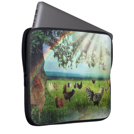 Chicken Heaven Laptopschutzhülle (Vorne Rechts)