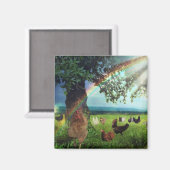 Chicken Heaven Magnet (Vorderseite/Rückseite)