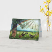 Chicken Heaven Sympathy Card Karte (Gelbe Blume)