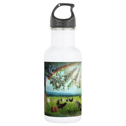 Chicken Heaven Trinkflasche (Vorderseite)