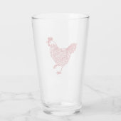 Chicken Hen Beer Glas (Rückseite)