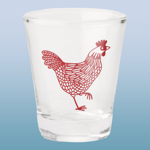 Chicken Hen Beer Schnapsglas