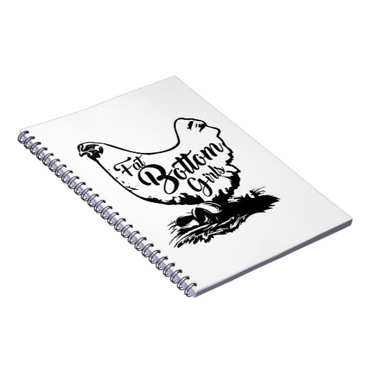 Chicken Hen Fat Bottom Notebook Notizblock (Rechte Seite)