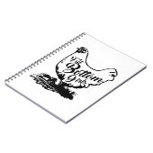 Chicken Hen Fat Bottom Notebook Notizblock (Linke Seite)