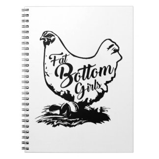 Chicken Hen Fat Bottom Notebook Notizblock