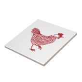Chicken Hen Fliese (Seite)
