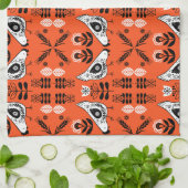 Chicken Hen Folk Geschirrtuch (Gefaltet)