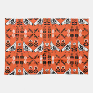 Chicken Hen Folk Geschirrtuch