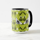 Chicken Hen Folk Tasse (VorderseiteRechts)