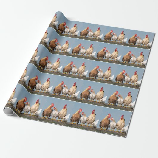 Chicken Hen Geschenkpapier (Ungerollt)