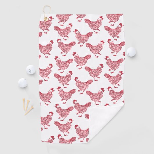 Chicken Hen Golfhandtuch (Insitu)