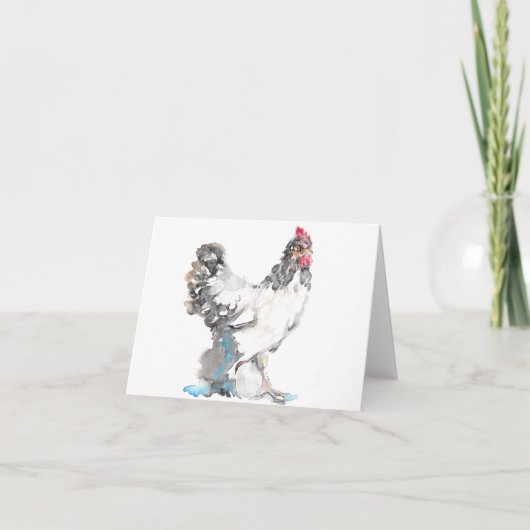 Chicken Hen Grußkarte Feiertagskarte (Vorderseite)