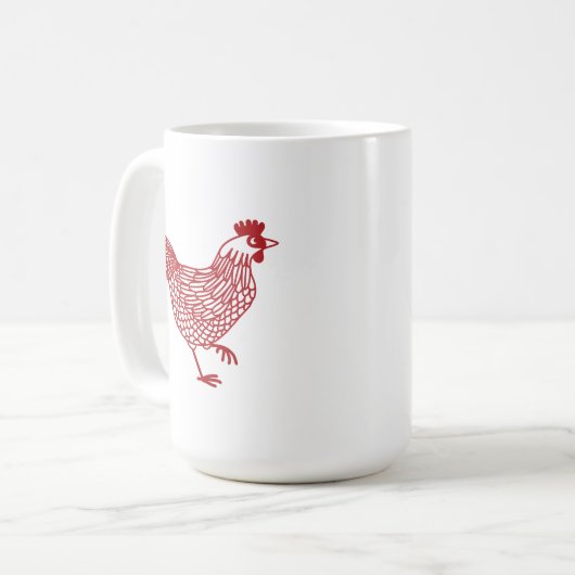 Chicken Hen Kaffeetasse (Vorderseite Links)