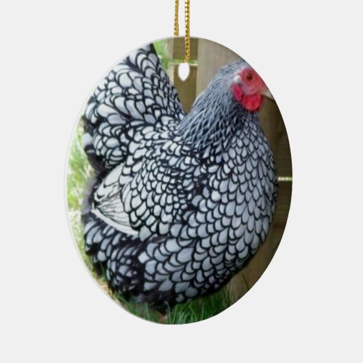 Chicken Hen Keramik Ornament (Rechts)