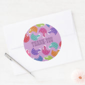 Chicken Hen Muster Vielen Dank für Ihr Aufkleber (Umschlag)