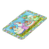 CHICKEN HEN PARTY, LAND GEFÜHRT FREUNDE Funny Magnet (Linke Seite)