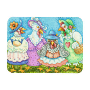 CHICKEN HEN PARTY, LAND GEFÜHRT FREUNDE Funny Magnet