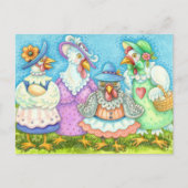 CHICKEN HEN PARTY, LAND GEFÜHRT FREUNDE Funny Postkarte (Vorderseite)