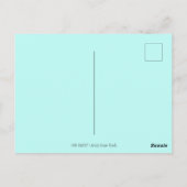 CHICKEN HEN PARTY, LAND GEFÜHRT FREUNDE Funny Postkarte (Rückseite)