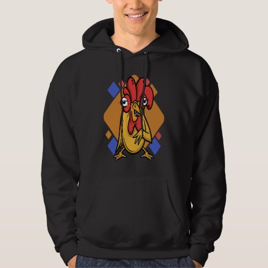chicken hen rooster hoodie (Vorderseite)