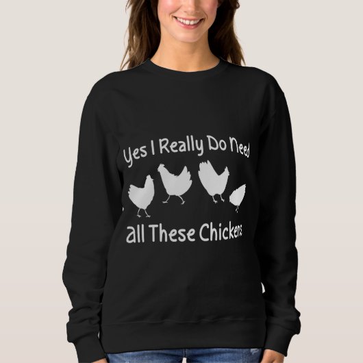 Chicken Hen Sweatshirt (Vorderseite)